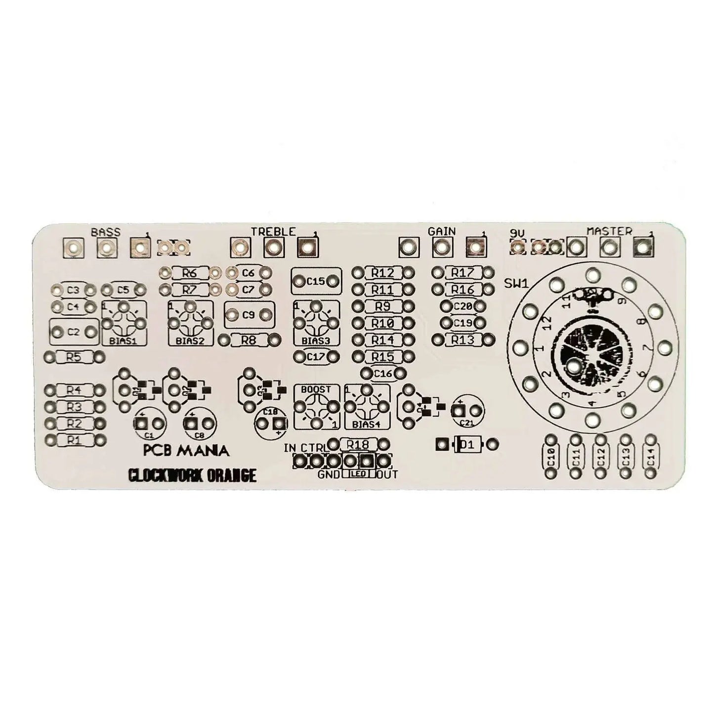 Clockwork Orange PCB Guitar Mania