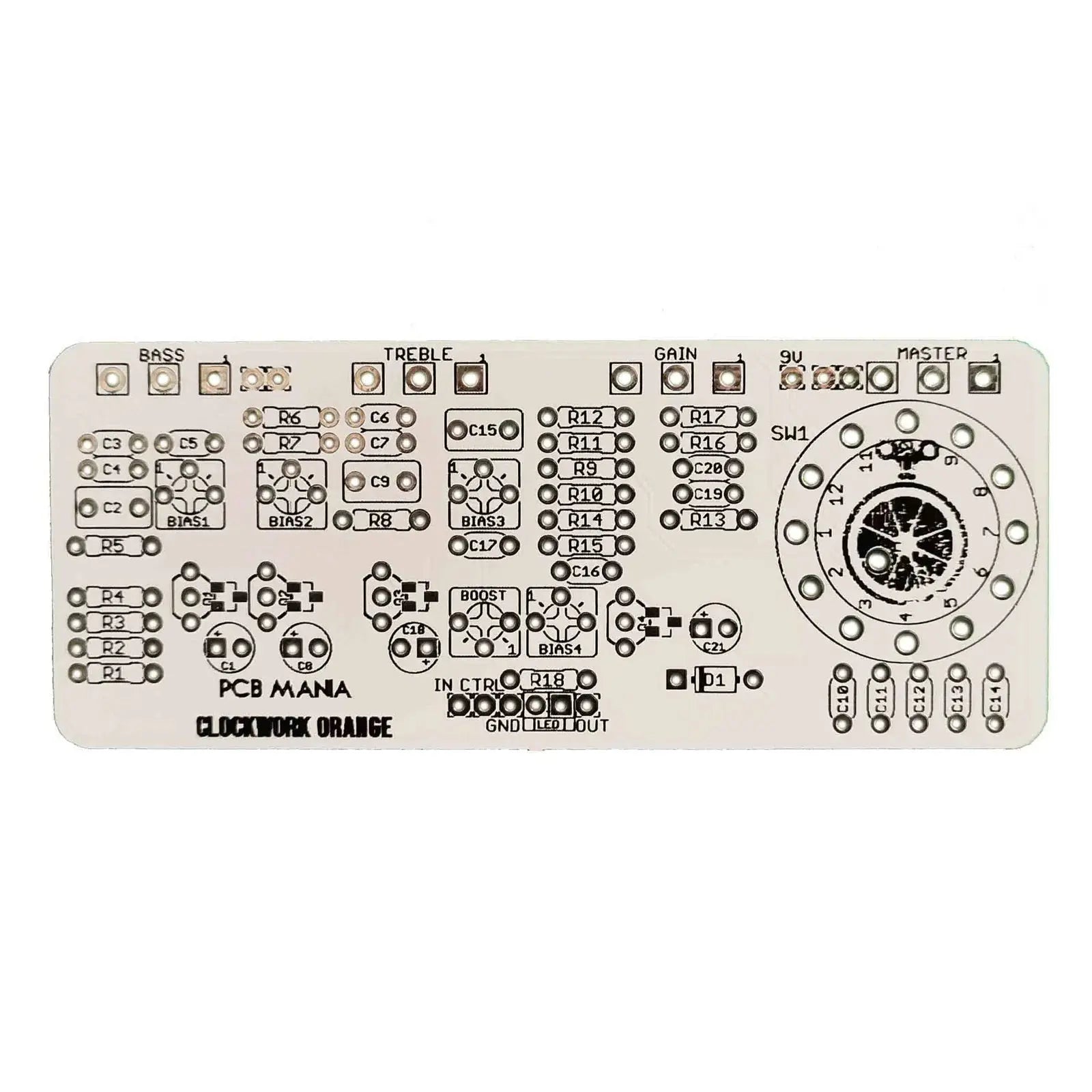 Clockwork Orange PCB Guitar Mania