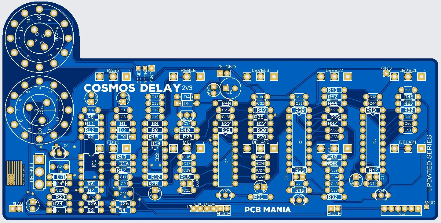 Cosmos Delay BULK PCB Guitar Mania