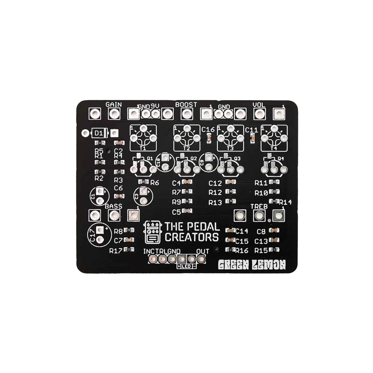 Green Lemon - Overdrive SMD PCB Guitar Mania