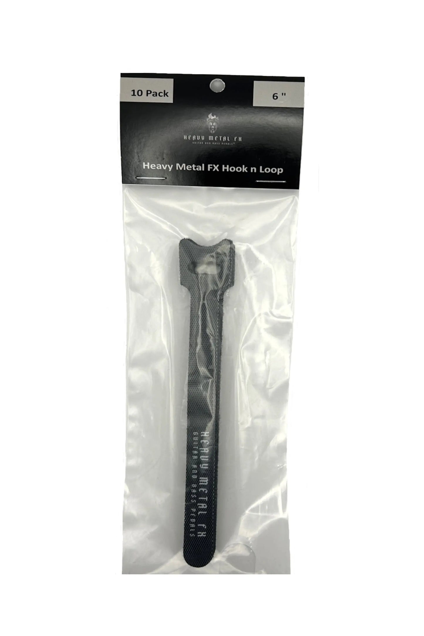 Heavy Metal FX Hook and Loop Fastening Cable Strap 6" 10 Pack - Heavy Metal FX