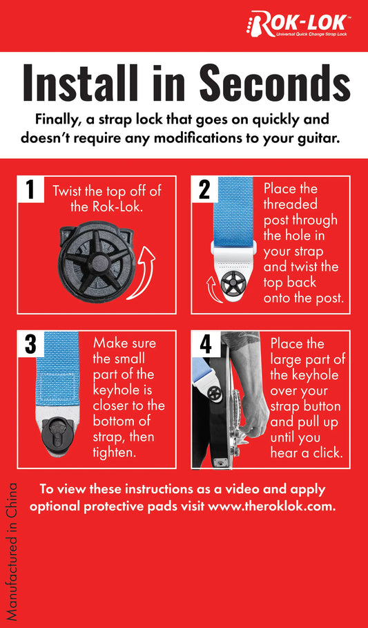 Rok-Lok Strap Lock 2 Pack - Heavy Metal FX