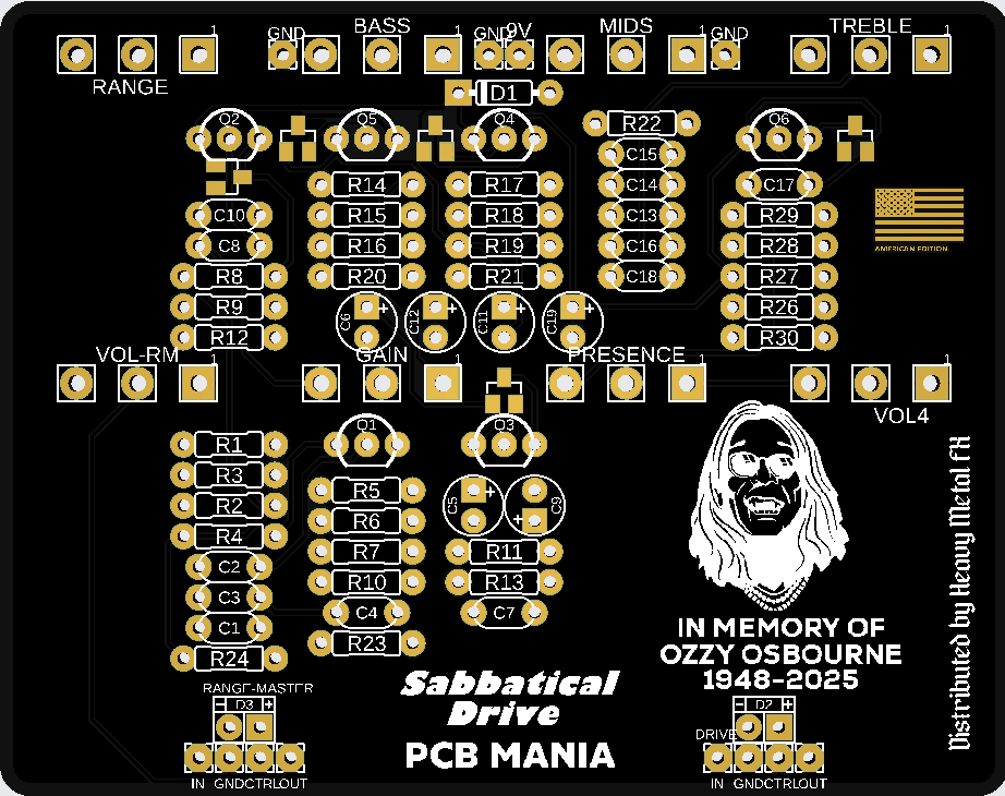 Sabbatical Drive Deluxe PCB Guitar Mania