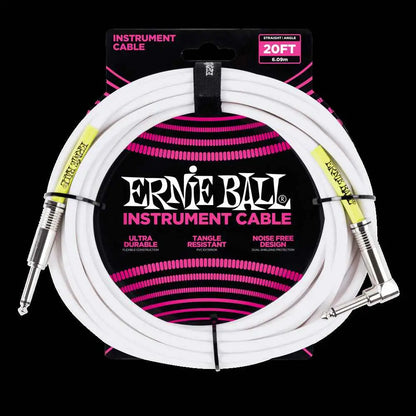 Classic Instrument Cable - Standard White Straight/Angle