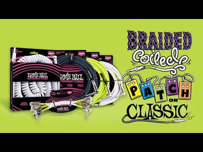 Cable para instrumentos Ernie Ball Classic - Estándar blanco recto/ángulo